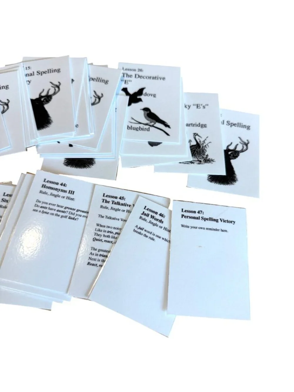 IEW Phonetic Zoo Spelling Zoo Cards Set Laminated Extra Complete